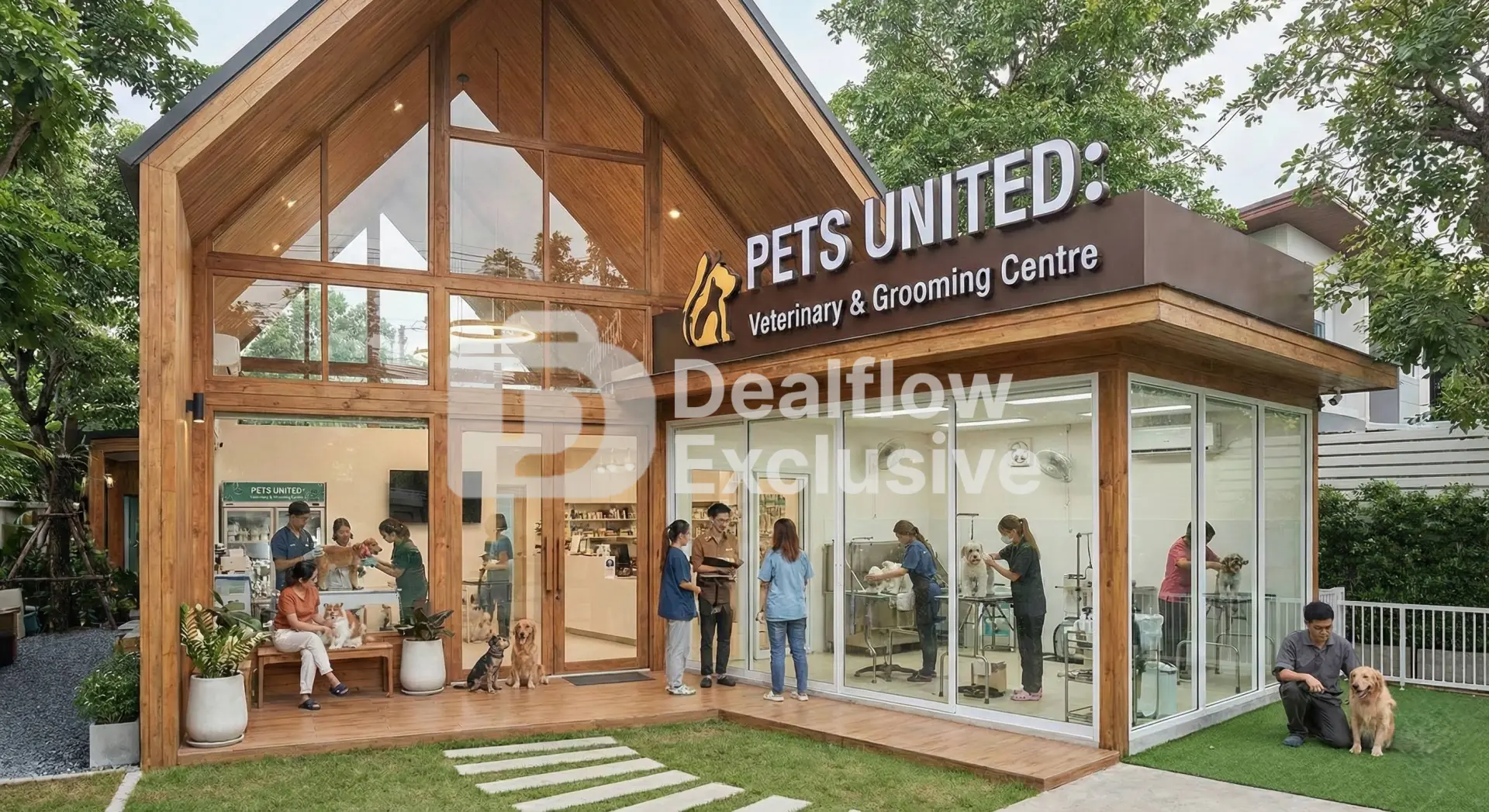 คลินิกรักษาสัตว์ และให้บริการอาบน้ำตัดแต่งขนแบบครบวงจร