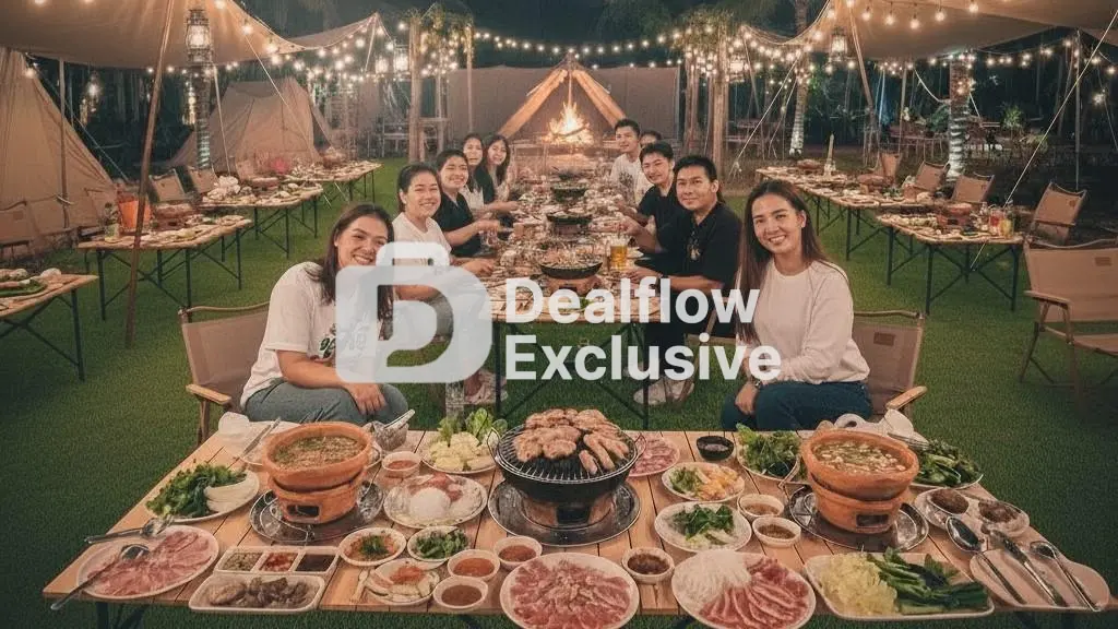 ร้านหมูกระทะจิ้มจุ่มสไตล์ Camping