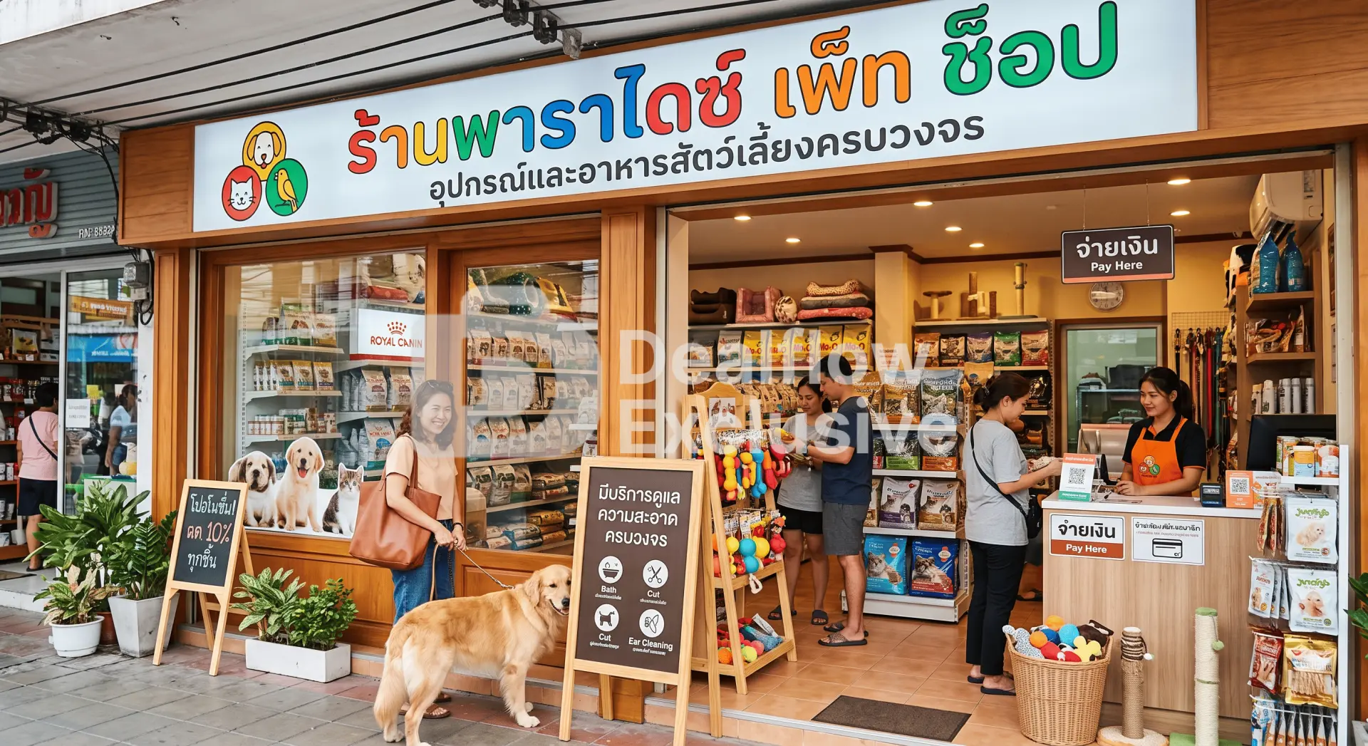 ธุรกิจจำหน่ายอาหาร,อุปกรณ์สัตว์เลี้ยง