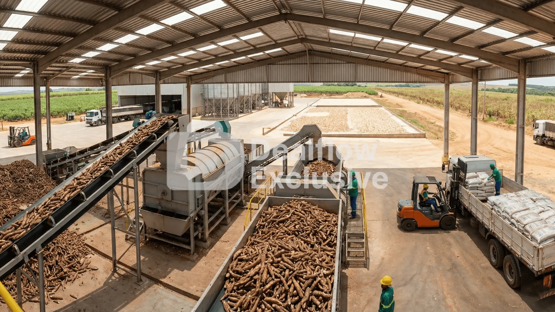 โรงงานรับซื้อและแปรรูปมันสำปะหลัง